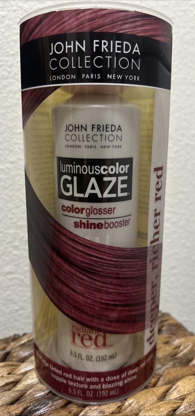 John Frieda Luminous Color Glaze Color Glosser Shine Booster Radiant Red 6.5floz
